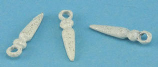 Dollhouse Miniature Icicles with Sparkles 3Pcs.